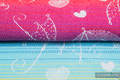 UMBRELLAS RAINBOW LIGHT, fabric quarters, jacquard, size 50cm x 70cm #babywearing