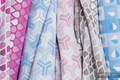 KROPLE RUBINOWY, ćwiartka tkaniny, splot żakardowy, rozmiar 50cm x 70cm #babywearing