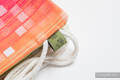 Turnbeutel, hergestellt vom gewebten Stoff (100% Baumwolle) - MOSAIC - RAINBOW - Standard Größe 32cmx43cm #babywearing