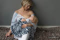 Ensemble de carrés de mousseline - CHEETAH MARRON & BLANC, GIRAFFE MARRON & CRÈME , ZEBRA BLEU MARINE & BLANC #babywearing