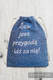 Plecak/worek z materiału żakardowego, (100% bawełna) - MATKA TERESA - uniwersalny rozmiar 35cmx45cm #babywearing