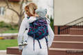 Nosidło Klamrowe ONBUHIMO z tkaniny żakardowej (100% bawełna), rozmiar Standard - SKRZYDŁA MOTYLA NOCĄ  #babywearing