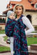Żakardowa chusta do noszenia dzieci, bawełna - SKRZYDŁA MOTYLA NOCĄ - rozmiar XS #babywearing