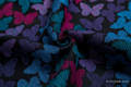 Baby Wrap, Jacquard Weave (100% cotton) - BUTTERFLY WINGS at NIGHT - size L #babywearing