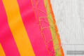 ZUMBA ORANGE, fabric scrap, broken twill weave, size 100cm x 140cm #babywearing