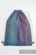 Turnbeutel, hergestellt vom gewebten Stoff (100% Baumwolle) - BIG LOVE - SAPPHIRE - Standard Größe 32cmx43cm #babywearing