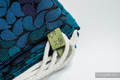 Mochila portaobjetos hecha de tejido de fular (100% algodón) - COLORS OF NIGHT - talla estándar 32cmx43cm #babywearing