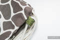 Sackpack made of wrap fabric (100% cotton) - GIRAFFE DARK BROWN & CREME - standard size 32cmx43cm #babywearing