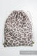 Sackpack made of wrap fabric (100% cotton) - GIRAFFE DARK BROWN & CREME - standard size 32cmx43cm #babywearing