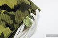Sac à cordons en retailles d’écharpes (100 % coton) - VERT CAMO - taille standard 32 cm x 43 cm #babywearing