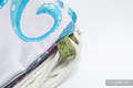 Turnbeutel, hergestellt vom gewebten Stoff (100% Baumwolle) - HIGH TIDE - Standard Größe 32cmx43cm #babywearing