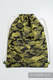 Mochila portaobjetos hecha de tejido de fular (100% algodón) - GREEN CAMO - talla estándar 32cmx43cm #babywearing
