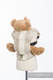 Nosidełko dla lalek z tkaniny chustowej (100% bawełna) - LITTLE LOVE - TIRAMISU  #babywearing