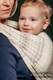 Baby Wrap, Jacquard Weave (100% cotton) - LITTLE LOVE - TIRAMISU - size L (grade B) #babywearing
