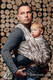 Fular, tejido jacquard (100% algodón) - BEIGE CAMO - talla S #babywearing