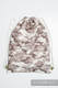 Mochila portaobjetos hecha de tejido de fular (100% algodón) - BEIGE CAMO - talla estándar 32cmx43cm #babywearing
