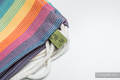 Mochila portaobjetos hecha de tejido de fular (60% algodón, 40% viscosa de bambú) - RAINBOW LIGHT - talla estándar 32cmx43cm #babywearing