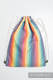 Sackpack made of wrap fabric (60% cotton 40% bamboo) - RAINBOW LIGHT- standard size 32cmx43cm #babywearing
