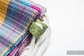 Turnbeutel, hergestellt vom gewebten Stoff (100% Baumwolle) - LITTLE HERRINGBONE CITYLIGHTS - Standard Größe 32cmx43cm #babywearing