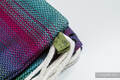 Mochila portaobjetos hecha de tejido de fular (100% algodón) - LITTLE HERRINGBONE IMPRESSION DARK - talla estándar 32cmx43cm #babywearing