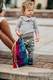 Sac à cordons en retailles d’écharpes (100% coton) - SYMPHONY RAINBOW DARK - taille standard 32 cm x 43 cm #babywearing