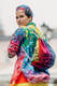Sackpack made of wrap fabric (100% cotton) - SYMPHONY RAINBOW DARK - standard size 32cmx43cm #babywearing