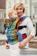 Ergonomic Carrier, Baby Size, jacquard weave 100% cotton - SYMPHONY RAINBOW DARK - Second Generation #babywearing