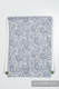 Sac à cordons en retailles d’écharpes (100 % coton) - PAISLEY BLEU MARINE & CRÈME - taille standard 32 cm x 43 cm #babywearing