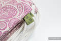Sackpack made of wrap fabric (100% cotton) - PAISLEY PURPLE & CREAM - standard size 32cmx43cm #babywearing