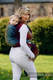 Żakardowa chusta do noszenia dzieci, bawełna - LITTLE LOVE - TĘCZA DARK - rozmiar XL #babywearing