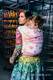 Żakardowa chusta do noszenia dzieci, bawełna - TĘCZOWA KORONKA - rozmiar M #babywearing