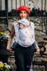 Żakardowa chusta do noszenia dzieci, bawełna - MIASTO MIŁOŚCI - rozmiar S #babywearing