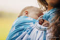 Żakardowa chusta kółkowa do noszenia dzieci, bawełna, ramię bez zakładek - WAKACYJNY REJS  - long 2.1m #babywearing
