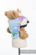 Nosidełko dla lalek z tkaniny chustowej - TĘCZOWA KORONKA #babywearing