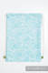 Turnbeutel, hergestellt vom gewebten Stoff (100% Baumwolle) - PAISLEY TÜRKIS & CREME - Standard Größe 32cmx43cm #babywearing