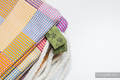 Sac à cordons en retailles d’écharpes (100% coton) - QUARTET - taille standard 32 cm x 43 cm (grade B) #babywearing