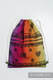 Sackpack made of wrap fabric (100% cotton) - RAINBOW LACE DARK - standard size 32cmx43cm #babywearing