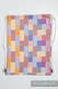 Sac à cordons en retailles d’écharpes (100% coton) - QUARTET - taille standard 32 cm x 43 cm #babywearing