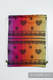 Mochila portaobjetos hecha de tejido de fular (100% algodón) - RAINBOW LACE DARK - talla estándar 32cmx43cm (grado B) #babywearing