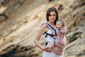 Mochila ergonómica, talla bebé, jacquard 100% algodón - SANDY SHELLS - Segunda generación #babywearing