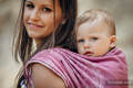 Żakardowa chusta do noszenia dzieci, bawełna - SANDY SHELLS - rozmiar XS #babywearing