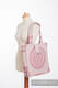 Sac à bandoulière en retailles d’écharpes (100% coton) - SANDY SHELLS - taille standard 37 cm x 37 cm #babywearing