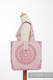 Sac à bandoulière en retailles d’écharpes (100% coton) - SANDY SHELLS - taille standard 37 cm x 37 cm (grade B) #babywearing