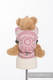 Nosidełko dla lalek z tkaniny chustowej - PIASKOWE MUSZELKI (drugi gatunek) #babywearing