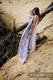 Fular, tejido jacquard (60% algodón, 40% lino) - DRAGONFLY LAVENDER - talla XS (grado B) #babywearing