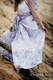 Baby Wrap, Jacquard Weave (60% cotton, 40% linen) - DRAGONFLY LAVENDER - size M (grade B) #babywearing