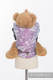 Nosidełko dla lalek z tkaniny chustowej - WAŻKI LAWENDOWE #babywearing