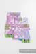 Drool Pads & Reach Straps Set, (Outer fabric - 60% cotton, 40% linen; Lining - 100% polyester) - DRAGONFLY LAVENDER #babywearing