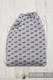 Plecak/worek z materiału żakardowego, (100% bawełna) - ICHTYS - SZARY - uniwersalny rozmiar 35cmx45cm #babywearing