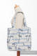 Torba na ramię z materiału chustowego, (100% bawełna) - RAJSKA WYSPA  - uniwersalny rozmiar 37cmx37cm #babywearing
